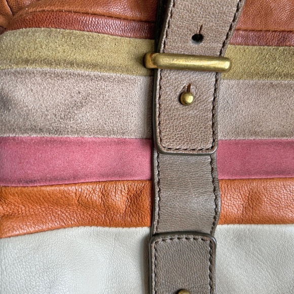 Fossil Leather and Suede handbag - Picture 12 of 13